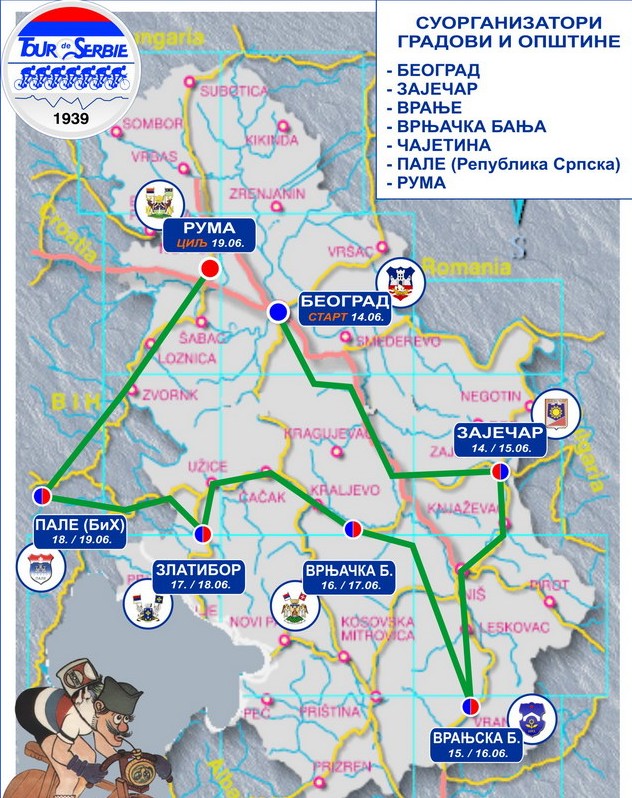 mapa ruma srbija 50. trka “Kroz Srbiju” i ove godine u Palama | Palelive.com mapa ruma srbija