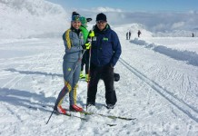 Tanja Karišik se sprema na glečeru Dakstajn