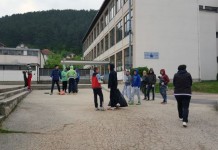 Očišćeno dvorište Osnovne škole