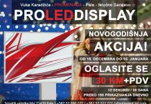 Akcija oglašavanja na LED displeju od 15. decembra do 15. januara!