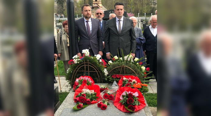 Vuković položio vijenac na spomenik predsjedniku OO ZOI '84 Branku Mikuliću
