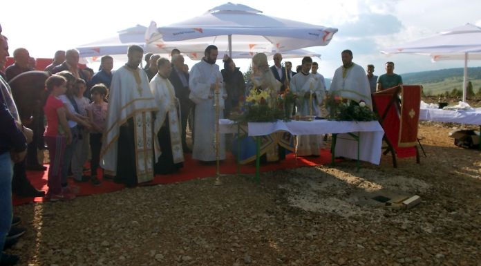 Osveštana zemlja za rusku crkvu na Vidrićima