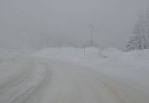 Palo 20 centimetara novog snijega, putevi zasnježeni