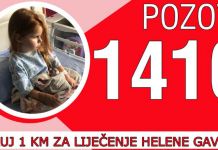 Za život male Helene broj telefona 1416 do kraja novembra