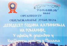 Sutra obilježavanje 90 godina alpinizma na Romaniji