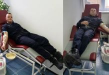 Policijska služba KPZ-a darovala krv