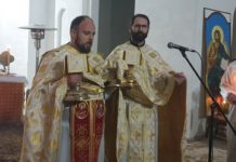 Služena liturgija u Hramu Sabora Svetog arhangela Gavrila