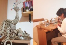 Jedinstven ručni rad – paun od 800 dijelova