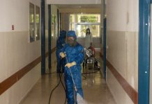 Rusi izvršili unutrašnju dezinfekciju Univerzitetske bolnice Foča