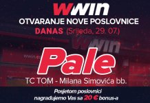 Bonusi na otvaranju nove poslovnice Sportske kladionice WWin