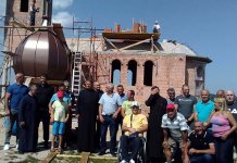 Podignuta velika kupola na zvonik crkve na Vidrićima