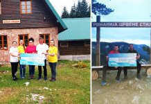 Na Crvenim stijenama okvir-pano i klupa za fotografisanje