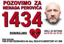 Poziv na 1434 za pomoć u liječenju Nenada Perovića