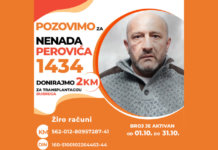 Nenadu Peroviću potrebno još 4.000 evra za transplantaciju bubrega