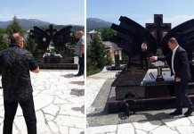 Ćosić položio cvijeće na grob bivšeg gradonačelnika Predraga Lasice