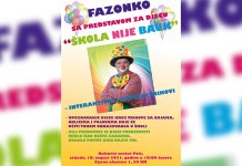 Dječija predstava „Škola nijе bauk“ 18. avgusta u Kulturnom centru