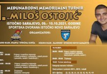 Memorijalni turnir „Miloš Ostojić“ 9. i 10. oktobra