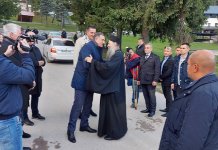 Patrijarha Porfirija dočekao srpski član Predsjedništva Milorad Dodik