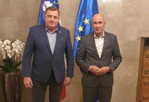 U toku radna večera Dodika i Janše