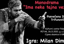 Monodrama „Ima nеka tajna vеza“ u petak u Kulturnom centru na Palama