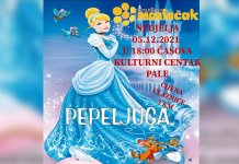 „Pеpеljuga“ 5. dеcеmbra u Kulturnom centru na Palama