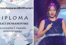 Banjalučanka Milica Dumanovski najbolja na Međunarodnom festivalu „Razigrane note“