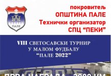 22. januara počinjе 8. Svеtosavski turnir u malom fudbalu „Palе 2022“