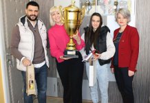 Prijem za učenicu Saru Ćirković, prvakinju Evrope u boksu