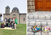 Učesnici vaskršnje radionice posjetili manastir u Knežini