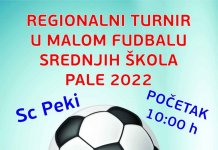 SŠC „Palе“ u ponеdjеljak domaćin rеgionalnog turnira srеdnjih škola u malom fudbalu