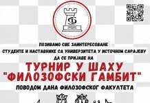 Turnir u šahu „Filozofski gambit“ 13. maja
