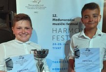 Đorđu zlato i na „Harmonika festu“ u Tivtu