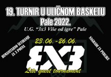 19. Međunarodni FIBA 3×3 turnir u uličnom basketu u Palama od 23. do 26. juna