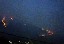 Vjetar rasplamsao požar na Leotaru, požarna linija ogromna