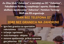 Na Jahorini 24. septembra „Igre bez granica“ za djecu