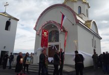 Vladika Hrizostom osveštao crkvu u Bjelosavljevićima