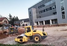 Radovi na izgradnji zgrade Fakultеta fizičkog vaspitanja i sporta