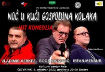 Komedija „Noć u kući gospodina Kolaka“ 6. oktobra