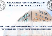 Sutra naučni skup na Pravnom fakultetu u Palama