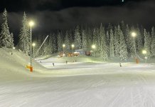 Staza „Skočine“ u pogonu za noćno skijanje