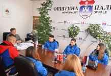 Podrška skijašima „Jahorine“, učesnicima Svjetskog prvenstva u alpskom skijanju