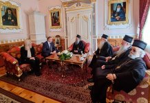 Susret Dodika i Cvijanovićeve sa patrijarhom Porfirijem