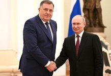 Dodik uručio Putinu Orden Srpske na ogrlici dodijeljen povodom 9. januara