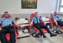 Поводом крсне славе МУП-а крв добровољно дала 33 полицајца