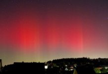 Задивљујући призори ауроре над Балканом