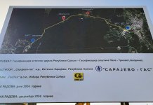 Сутра пуштање дистрибутивног челичног гасовода Пале – Јахорина