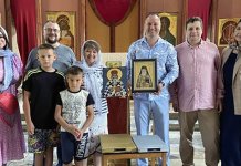 У руско село Сарајево допремљене двије иконе из Српске