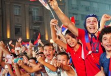 Свечани дочек српских олимпијаца испред Старог двора у Београду