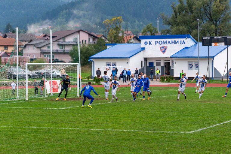 Детаљ пред крај утакмице ФК Романија - ФК Славија