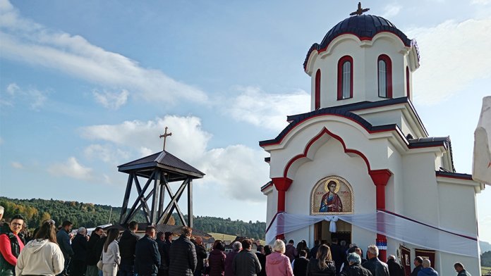 освештање храма соколац